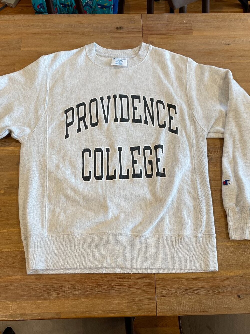 Vintage 2000s Providence College Champion Crewneck Sweatshirt in Light Gray